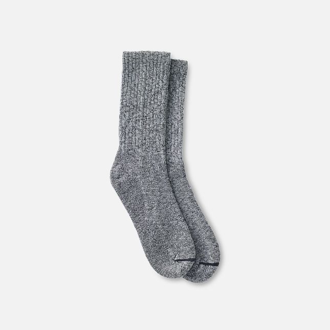 Red Wing Cotton Blend Ragg Crew Boot Socks in Over Dyed Black/Gray Cotton Blend | 43ZUSAQLP