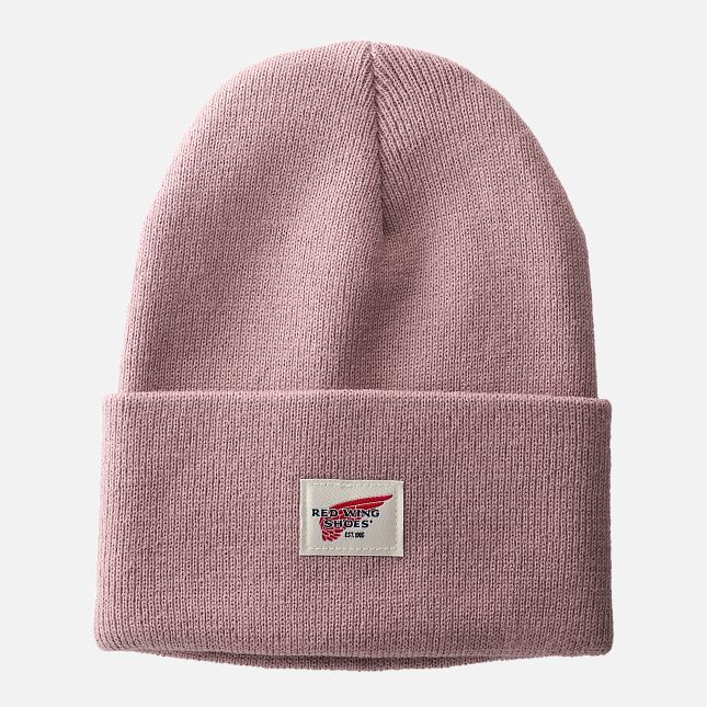 Red Wing Cuffed Beanie Hat in Pale Rose | 93YNSRMCH