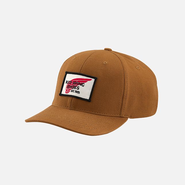 Red Wing Embroidered Logo Ball Cap in Copper | 72DEUARYC