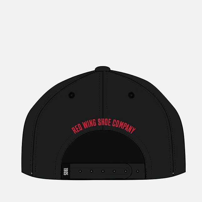 Red Wing Embroidered Wing Performance Ball Cap in Black | 04MWEPGKL