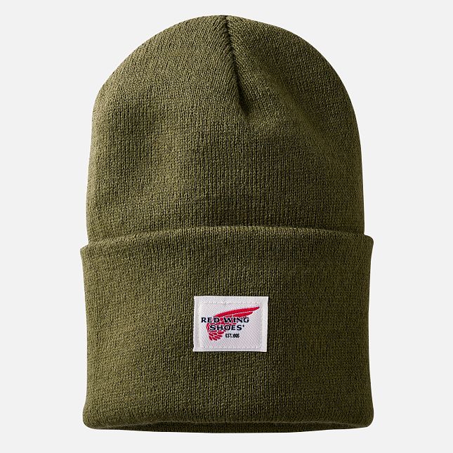 Red Wing Knit Watch Hat in Green | 65ZKUIAEB