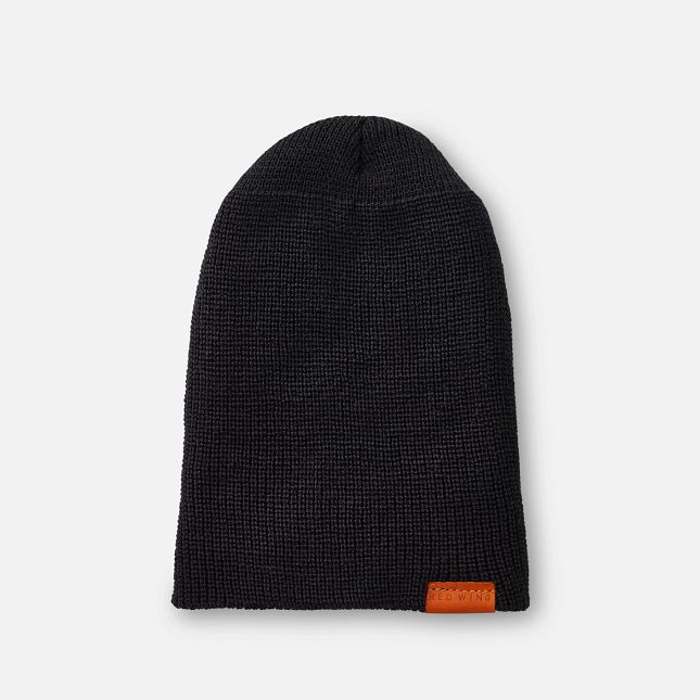 Red Wing Merino Wool Knit Hat in Black | 47CIWMJRE