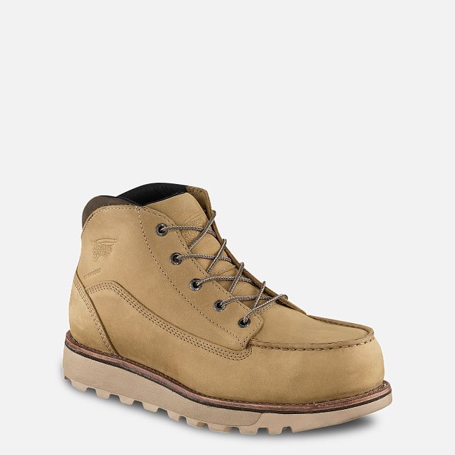 Red Wing Waterproof Safety Toe Chukka Tan | 51RELIJKO